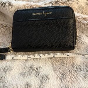Nanette Lepore Black Textured Wallet